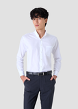 SHIRT Button Down collar Plain (WHITE)