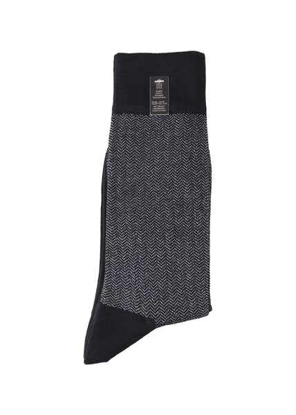 Seersucker Socks (Black)