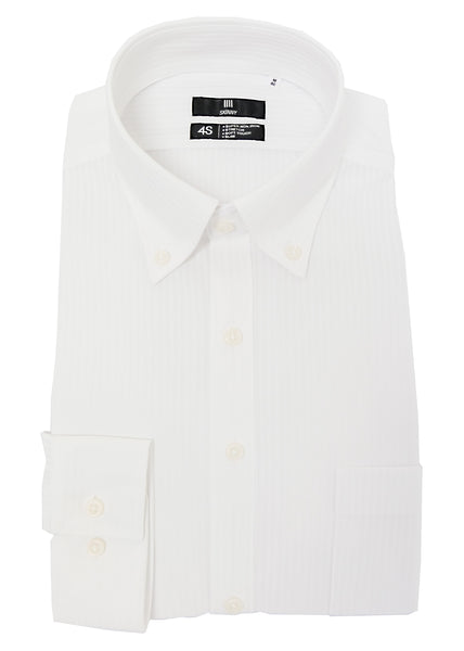 4S Non-iron Skinny Dobby Shirt (White)