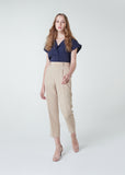 Women's Relax Tapered Pants (Beige)