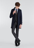 Skinny Napoleon Coat (Navy)