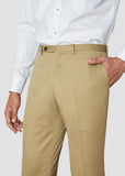Skinny Cotton Pants (Beige)