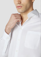 Wide Spread Shadow Shirt (White)