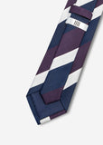 Stripe Tie (Dark Navy)