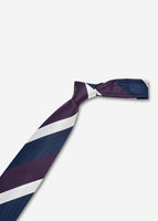 Stripe Tie (Dark Navy)