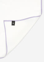 Gaku Pocket Square (White/Purple)