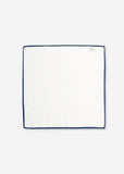 Gaku Pocket Square (White/Navy)