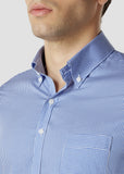 Skinny  Check Shirt (Blue)