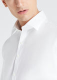 Skinny Plain Shirt (White)