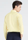 Wide Spread Plain Shirt (Yellow)