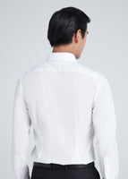 Skinny Wide Spread Shirt (White)
