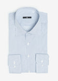 Wide Spread Stripe Shirt (Blue)