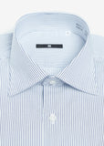Wide Spread Stripe Shirt (Blue)
