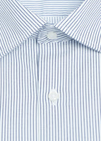 Wide Spread Stripe Shirt (Blue)