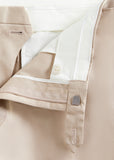 Skinny Cotton Pants (Beige)