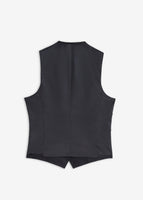 Skinny Shiny Vest (Black-016)