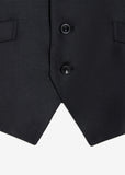 Skinny Shiny Vest (Black-016)