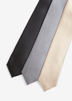 Skinny Plain Tie (Gray)