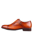 Single Monk Strap Shoes (Light Brown)